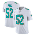 Choea M.Dolphins #52 Patrick Paul Player White Limited Vapor Untouchable Home Game Stitched Jerseys