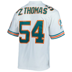 Choea M.Dolphins #54 Zach Thomas Mitchell & Ness White Legacy Replica Jersey Stitched Puhic
