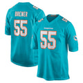 Choea M.Dolphins #55 Aaron Brewer Player Aqua Home Game Stitched Jerseys