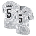 Choea M.Dolphins #5 Jaylen Wright Player Arctic Camo Salute To Service Limited Game Stitched Jerseys