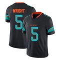 Choea M.Dolphins #5 Jaylen Wright Player Black Limited Pitch Rivalries Collection Home Game Stitched Jerseys