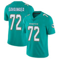 Choea M.Dolphins #72 Jonah Savaiinaea Player Aqua Limited Vapor Untouchable Home Game Stitched Jerseys