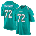 Choea M.Dolphins #72 Jonah Savaiinaea Player Aqua Team Color Home Game Stitched Jerseys