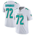 Choea M.Dolphins #72 Jonah Savaiinaea Player White Limited Vapor Untouchable Home Game Stitched Jerseys