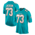 Choea M.Dolphins #73 Austin Jackson Player Aqua Home Game Stitched Jerseys