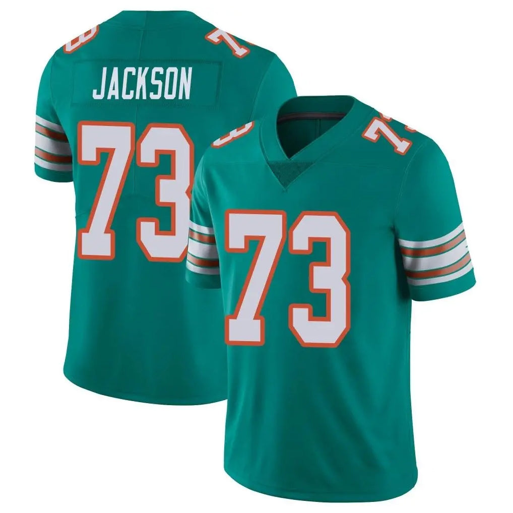 Choea M.Dolphins #73 Austin Jackson Player Aqua Limited Alternate Vapor Untouchable Home Game Stitched Jerseys