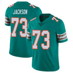 Choea M.Dolphins #73 Austin Jackson Player Aqua Limited Alternate Vapor Untouchable Home Game Stitched Jerseys