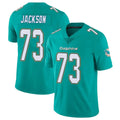 Choea M.Dolphins #73 Austin Jackson Player Aqua Limited Vapor Untouchable Home Game Stitched Jerseys