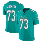 Choea M.Dolphins #73 Austin Jackson Player Aqua Limited Vapor Untouchable Home Game Stitched Jerseys