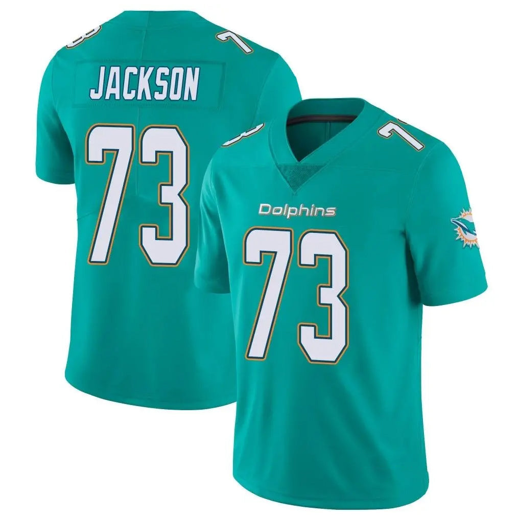 Choea M.Dolphins #73 Austin Jackson Player Aqua Limited Vapor Untouchable Home Game Stitched Jerseys