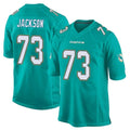 Choea M.Dolphins #73 Austin Jackson Player Aqua Team Color Home Game Stitched Jerseys