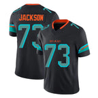 Choea M.Dolphins #73 Austin Jackson Player Black Limited Pitch Rivalries Collection Home Game Stitched Jerseys