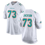 Choea M.Dolphins #73 Austin Jackson Player White Limited Home Game Stitched Jerseys