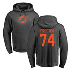 Choea M.Dolphins #74 Kadyn Proctor Player Darkgray Pullover Hoodies Limited Stitched Jerseys