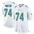 Choea M.Dolphins #74 Kadyn Proctor Player White Home Game Stitched Jerseys