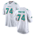 Choea M.Dolphins #74 Kadyn Proctor Player White Limited Home Game Stitched Jerseys