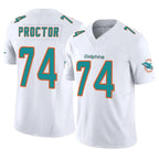 Choea M.Dolphins #74 Kadyn Proctor Player White Limited Vapor F.U.S.E. Home Game Stitched Jerseys