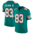 Choea M.Dolphins #83 Kevin Coleman Jr. Player Aqua Limited Alternate Vapor Untouchable Home Game Stitched Jerseys