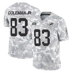 Choea M.Dolphins #83 Kevin Coleman Jr. Player Arctic Camo Salute To Service Limited Game Stitched Jerseys
