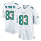 Choea M.Dolphins #83 Kevin Coleman Jr. Player White Home Game Stitched Jerseys