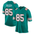 Choea M.Dolphins #85 Greg Dulcich Player Aqua Alternate Home Game Stitched Jerseys