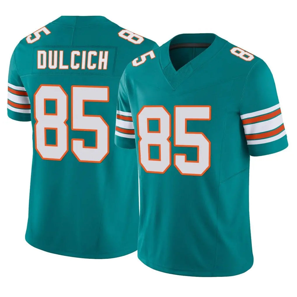 Choea M.Dolphins #85 Greg Dulcich Player Aqua Limited Alternate Vapor F.U.S.E. Home Game Stitched Jerseys