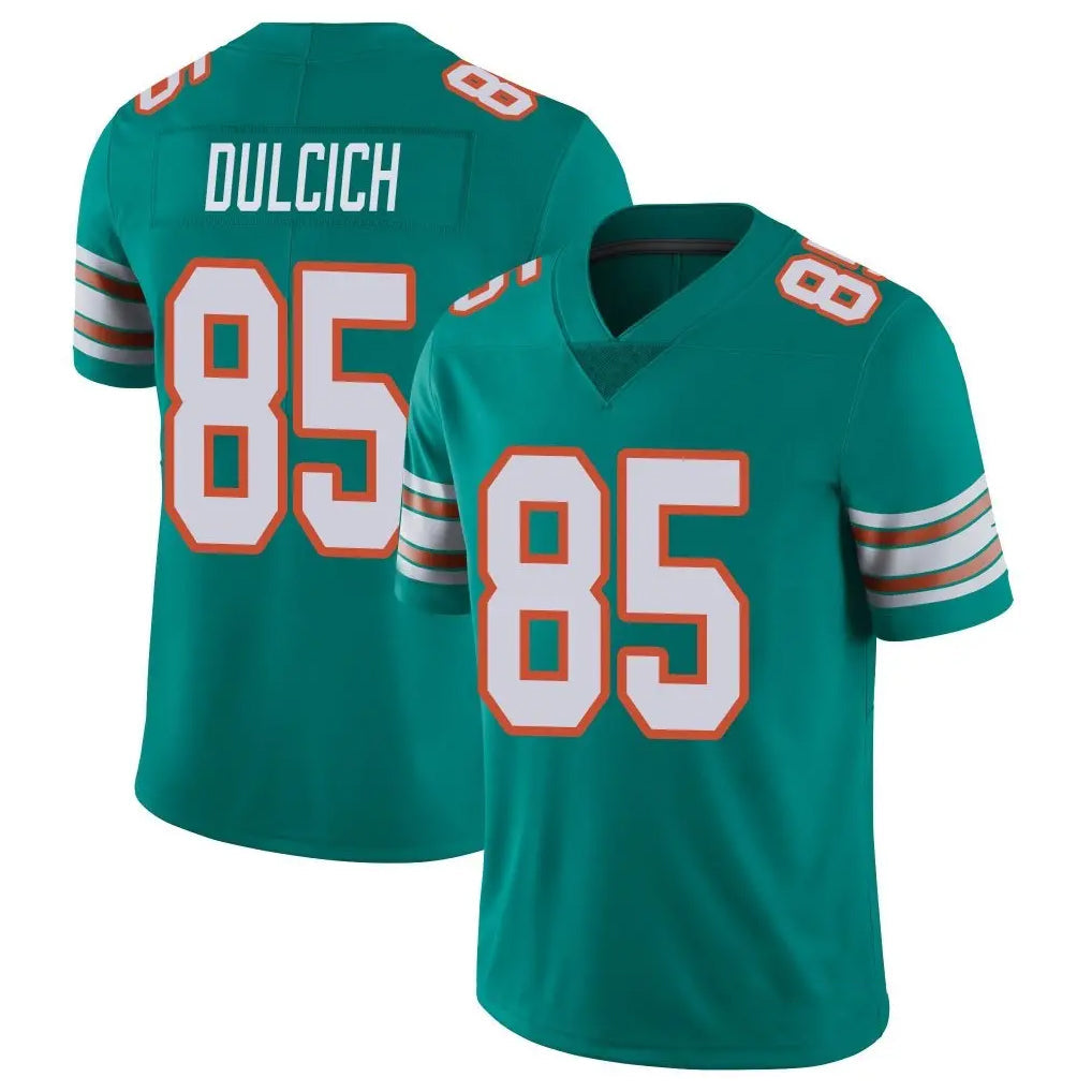 Choea M.Dolphins #85 Greg Dulcich Player Aqua Limited Alternate Vapor Untouchable Home Game Stitched Jerseys