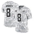 Choea M.Dolphins #8 JuJu Brents Player Arctic Camo Salute To Service Limited Game Stitched Jerseys