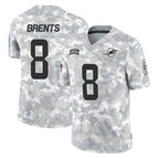 Choea M.Dolphins #8 JuJu Brents Player Arctic Camo Salute To Service Limited Game Stitched Jerseys
