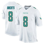 Choea M.Dolphins #8 JuJu Brents Player White Home Game Stitched Jerseys
