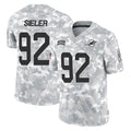 Choea M.Dolphins #92 Zach Sieler Player Arctic Camo Salute To Service Limited Game Stitched Jerseys