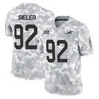 Choea M.Dolphins #92 Zach Sieler Player Arctic Camo Salute To Service Limited Game Stitched Jerseys