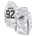 Choea M.Dolphins #92 Zach Sieler Player Arctic Camo Salute to Service Hoodies Limited Game Stitched Jerseys
