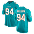 Choea M.Dolphins #94 Jordan Phillips Player Aqua Home Game Stitched Jerseys