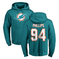 Choea M.Dolphins #94 Jordan Phillips Player Aqua LOGO Pullover Hoodies Limited Stitched Jerseys