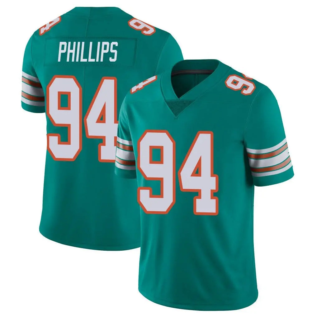 Choea M.Dolphins #94 Jordan Phillips Player Aqua Limited Alternate Vapor Untouchable Home Game Stitched Jerseys