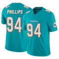 Choea M.Dolphins #94 Jordan Phillips Player Aqua Limited Vapor F.U.S.E. Home Game Stitched Jerseys