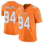 Choea M.Dolphins #94 Jordan Phillips Player Orange Limited Home Game Stitched Jerseys