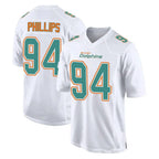 Choea M.Dolphins #94 Jordan Phillips Player White Fashion Home Game Stitched Jerseys