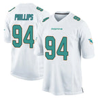 Choea M.Dolphins #94 Jordan Phillips Player White Home Game Stitched Jerseys