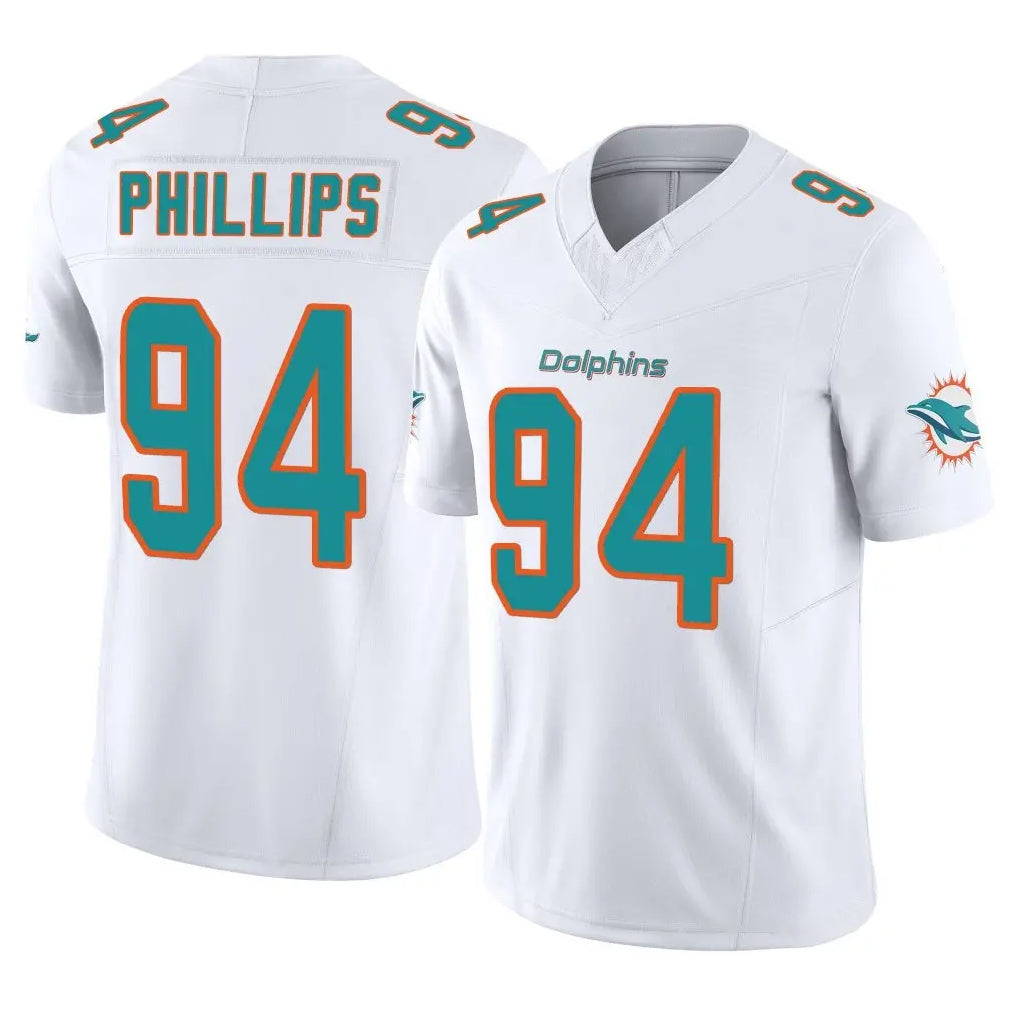 Choea M.Dolphins #94 Jordan Phillips Player White Limited Vapor F.U.S.E. Home Game Stitched Jerseys