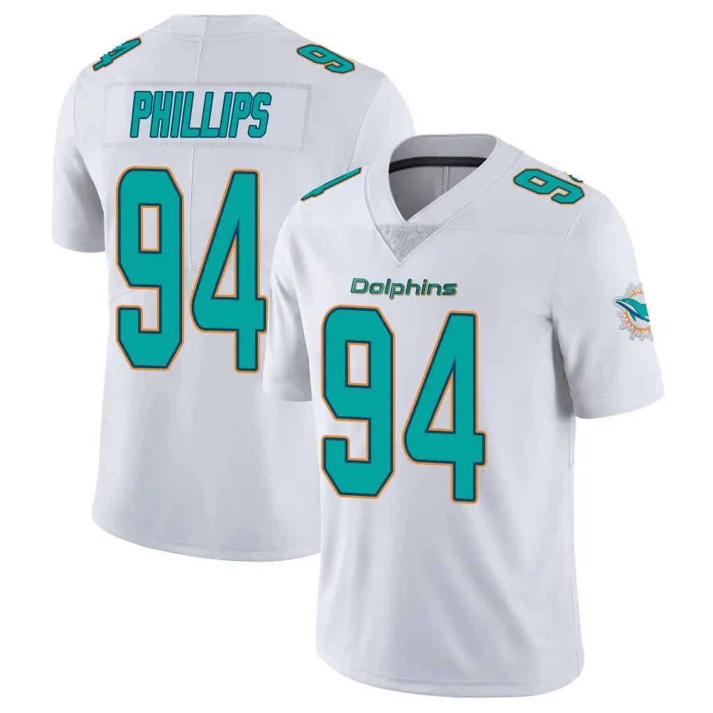 Choea M.Dolphins #94 Jordan Phillips Player White Limited Vapor Untouchable Home Game Stitched Jerseys