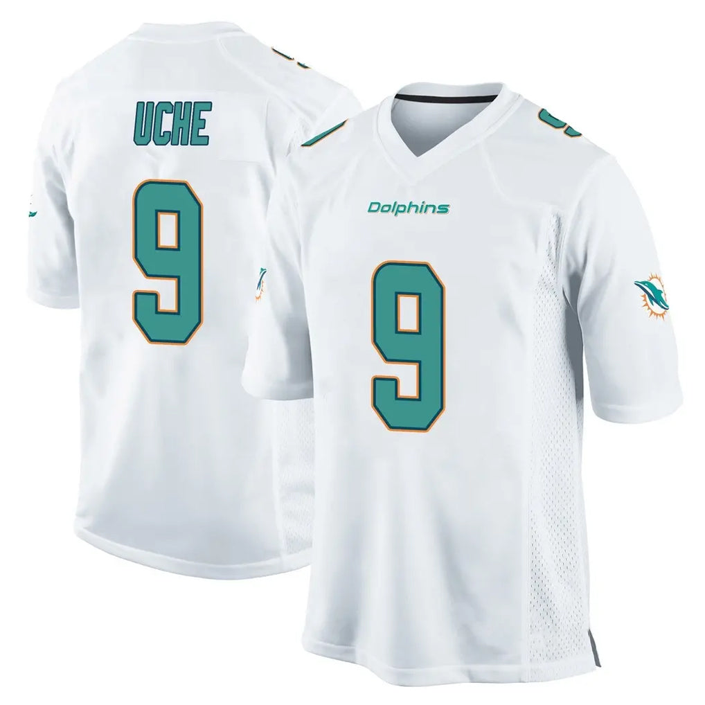 Choea M.Dolphins #9 Joshua Uche Player White Home Game Stitched Jerseys