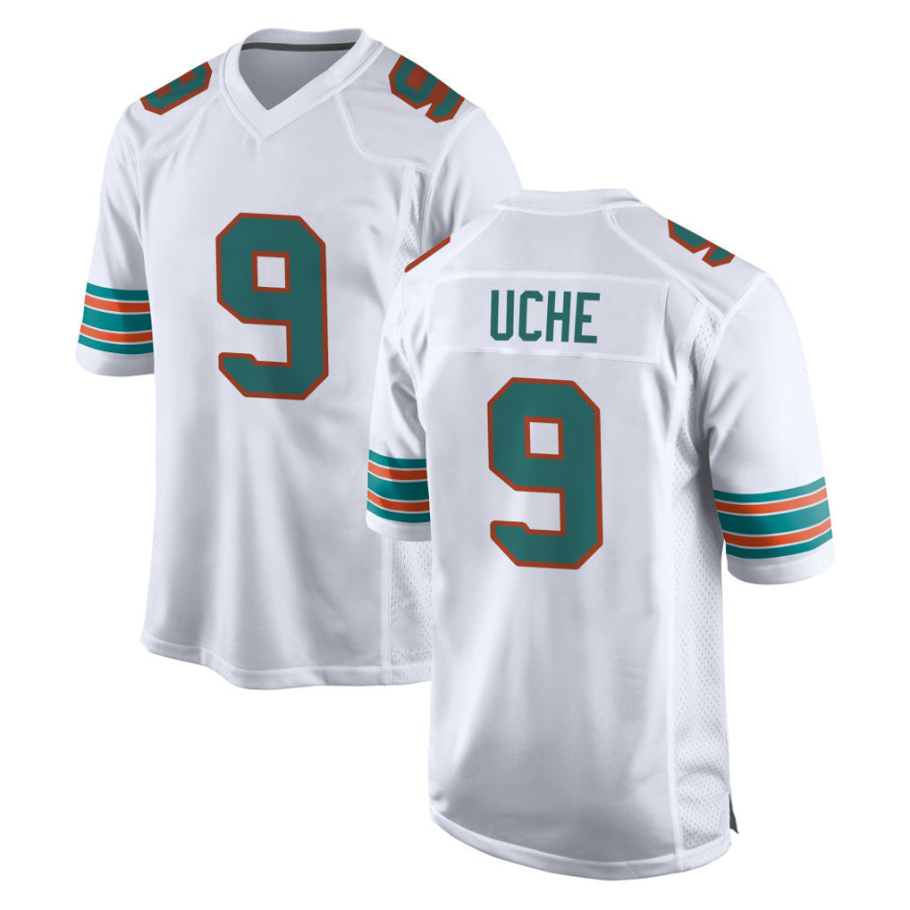 Choea M.Dolphins #9 Joshua Uche Player White Limited Home Game Stitched Jerseys