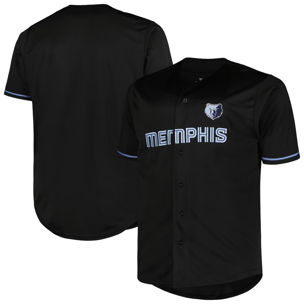 Choea M.Grizzlies Profile Black Big & Tall Pop Stitched Jerseys