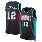 Choea M.Grizzlies #12 Ja Morant Black Swingman Stitched Jerseys- Classic Edition