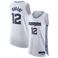 Choea M.Grizzlies #12 Ja Morant White 2025-2026 Authentic Stitched Jerseys- City Edition