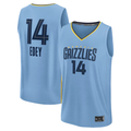 Choea M.Grizzlies #14 Zach Edey Light Blue Fast Break Replica Player Stitched Jerseys- Statement Edition