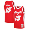 Choea M.Grizzlies #15 Vince Carter Mitchell & Ness Red 2015-2016 Hardwood Classics Swingman Stitched Jerseys