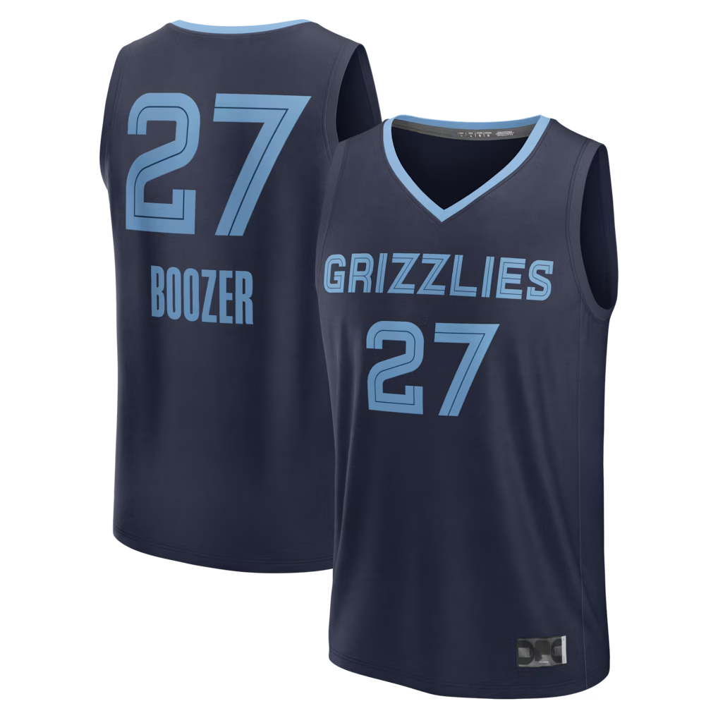 Choea M.Grizzlies #27 Cameron Boozer Navy Draft First Round Pick Fast Break Stitched Jerseys- Icon Edition